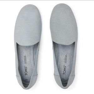 Toms Darcy Stone Grey Suede Flats